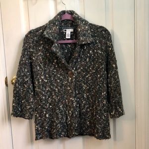 Tweed cardigan Carol Little sz Medium